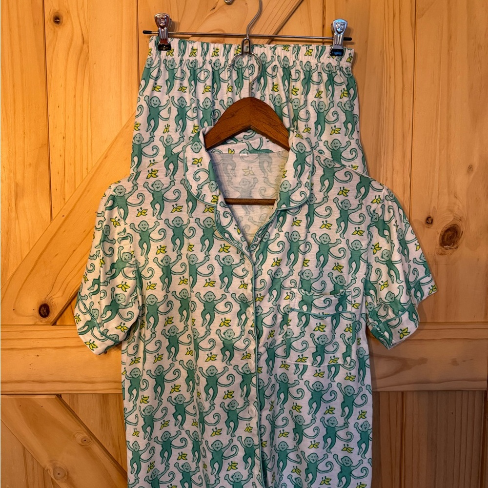 Amazon Green and White Pajama Set